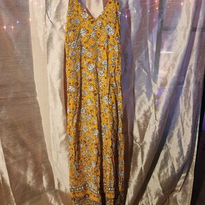 Old Navy Yellow Floral Dress